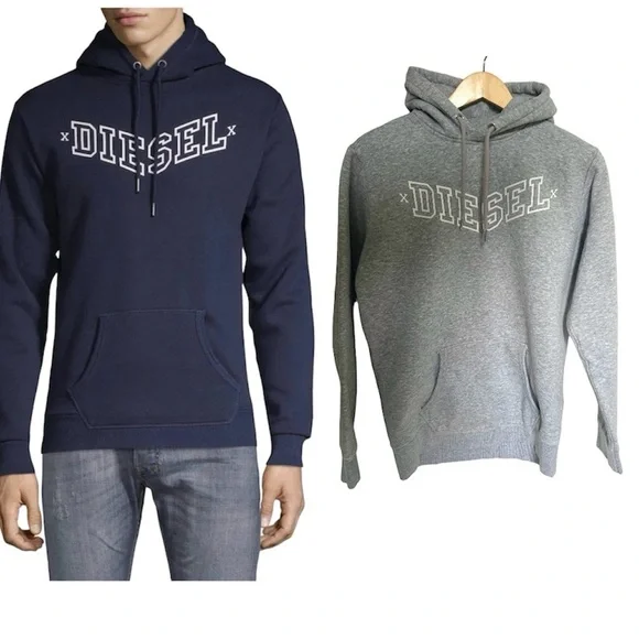 Diesel Shirts Diesel Mens Pullover Agnes Patry Hoodie Sweatshirt Light Gray Sweatshirt Small Poshmark